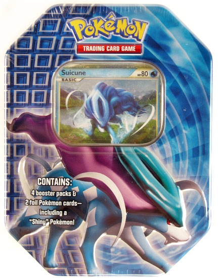 Suicune Tin from Heartgold & Soulsilver Pokémon card set